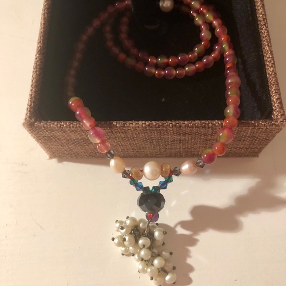 Multicolor beaded necklace - Picture 2 of 2